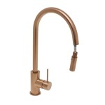 Dřezová baterie SAT Aurum s vytahovací sprškou, 2 proudy broušená rose gold SATBAUR286BRG SATBAUR286BRG