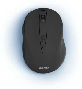Hama MW-400 V2 černá / Ergonomická bezdrátová myš / 6 tlačítek / 2.4 GHz / 1600 DPI