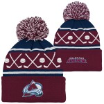 Outerstuff Dětská Zimní Čepice Colorado Avalanche Face-Off Cuff Pom