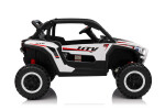 Mamido Elektrické autíčko Buggy UTV KCK 4x4 bílé 24V | 800W | 50 kg | EVA | LED | 2,4Ghz | ECO kůže