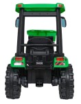Mamido Dětský elektrický traktor MEGA D68 24V s přívěsem zelený