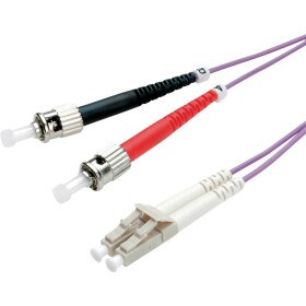 Value 21.99.8771 optické vlákno optické vlákno kabel [1x zástrčka LC - 1x ST zástrčka] 50/125 µ Multimode OM4 1.00 m