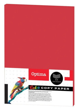 OPTIMA Xero papír A4 100 listů červený