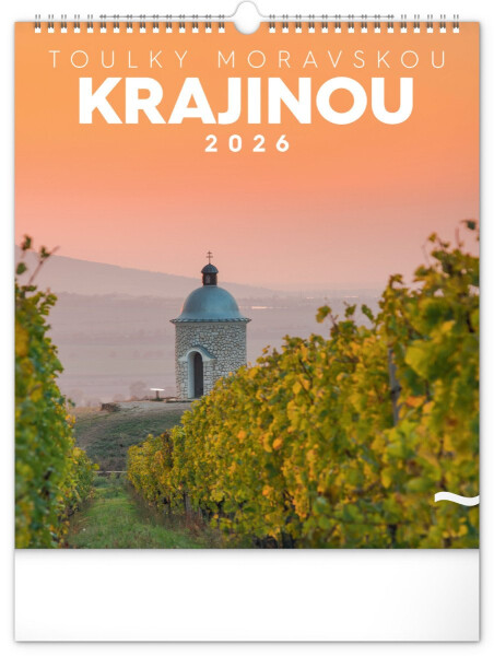 NOTIQUE Kalendář 2026 nástěnný: Toulky moravskou krajinou, 30 x 34 cm