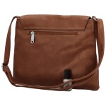 Trendy dámská koženková crossbody kabelka Korteri new, hnědá