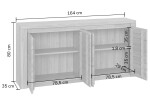Massivo.cz Komoda Winten 4d, dub