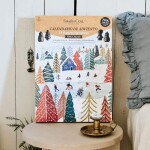 Čokoládový adventní kalendář 3D postavičky hořká čokoláda 216g