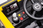 Mamido Dětský elektrický bagr Volvo DK-VE888 žlutý 12V14Ah EVA, ECO kůže