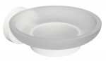 SAPHO - X-ROUND WHITE mýdlenka, mléčné sklo, bílá mat XR803W