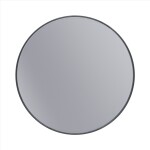 Erga Round, kulaté zrcadlo 60cm, černý rám, ERG-V01-ROUND-6060-BK