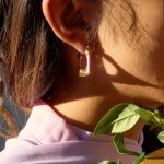 ELENYS Roséa – pozlacené náušnice 18K žluté zlato