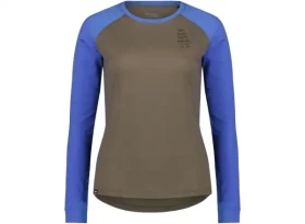 Mons Royale Icon Raglan WMNS dámské triko dlouhý rukáv Walnut/Cornflower vel. S