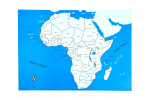 Moyo Montessori Moyo Montessori Kontrolní mapa - Afrika Nová - s popisky