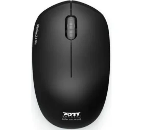 PORT CONNECT Wireless COLLECTION černá / bezdrátová myš / USB-A 2.4GHz dongle / 1600 DPI / 1x AA (900540-PC)