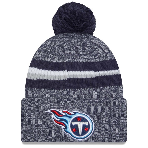 New Era Pánská zimní čepice Tennessee Titans NFL 2023 Sideline Sport Knit