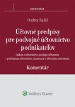 Účtovné predpisy pre podvojné účtovníctvo podnikateľov