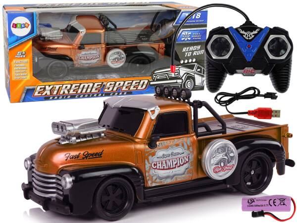 Mamido Auto Pick-Up na dálkové ovládání R/C 1:18 hnědé