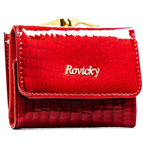 Luxusní dámská kožená peněženka Rovicky Retix, červená
