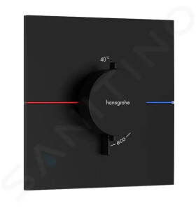 HANSGROHE - ShowerSelect Comfort Termostatická baterie pod omítku, matná černá 15574670