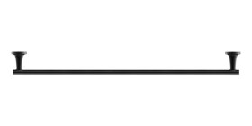 DURAVIT - Starck T Držák ručníků, délka 80 cm, černá mat 0099434600