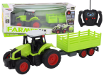Mamido RC traktor na dálkové ovládání s přívěsem 1:16 zelený