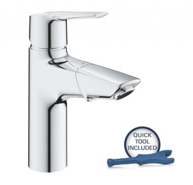 GROHE - QuickFix Start Umyvadlová baterie s výsuvnou koncovkou a výpustí Push-Open, chrom 24205003