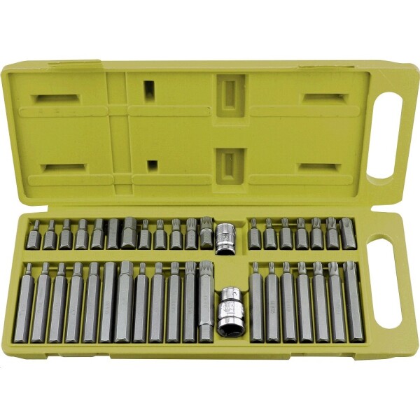 Hroty IMBUS-TORX-XZN sada 40 ks pro ráčny 3/8" 1/2" CrV Extol Craft 6640