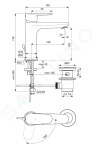 IDEAL STANDARD - Cerafine O Umyvadlová baterie s výpustí, BlueStart, chrom BC702AA