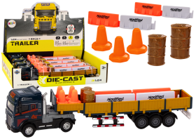 Mamido Modrý nákladní vůz s přívěsem 1:24 TIR - auto s doplňky a zvuky
