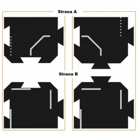 TODDLEROAD 2034 - KŘIŽOVATKY - flexibilní silnice - 2 silikonové puzzle díly