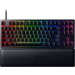 Razer Huntsman V2 TKL černá / Herní klávesnice / mechanická / Razer purple / RGB / USB / DE Layout (RZ03-03941100-R3G1)