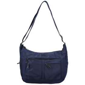 Trendy dámská textilní crossbody kabelka Coveri Iballa, tmavě modrá