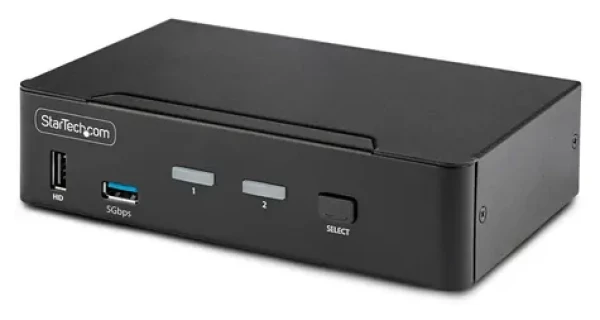 StarTech 2-portový KVM přepínač DisplayPort / KVM přepínač / 8K 60Hz / DisplayPort 1.4 / USB (D86A2-2-PORT-8K-KVM)
