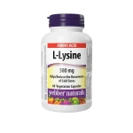 Webber Naturals L-lysine 500 mg 60 cps (17737)