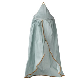 Maileg Nebesa nad postýlku pro myšky Maileg – Mint, modrá barva, textil