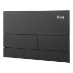 REA/S - Podomítkový WC systém K011A-Q + tlačítka T Black KPL-E0056