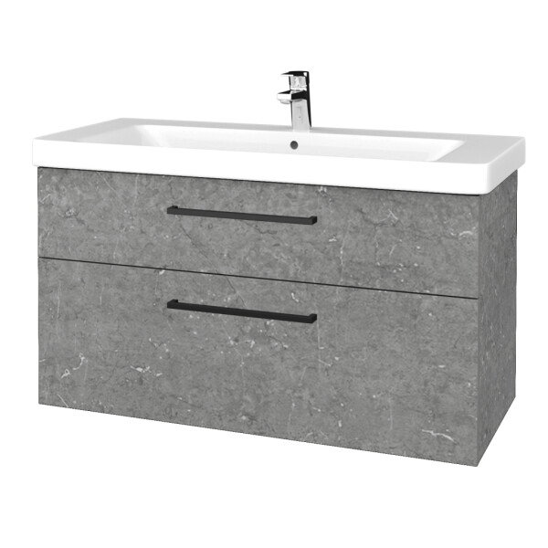 Dřevojas - Umyvadlová skříňka Q MAX SZZ2 105 - D20 Galaxy / Úchytka T06 / D20 Galaxy 332075H