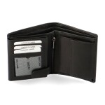 Pánská kožená peněženka na výšku Diviley Wilbur, černá
