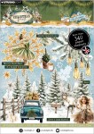 Blok s papírovými výseky Studio Light Christmas Forest, A5, 20 l. - Vánoční lesík