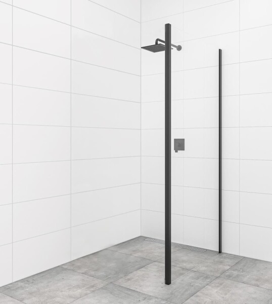 Boční zástěna ke sprchovým dveřím 80 cm SAT TEX BB SATSTENATEXD80C SATSTENATEXD80C