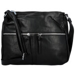 Módní dámská koženková crossbody kabelka Josefina, černá