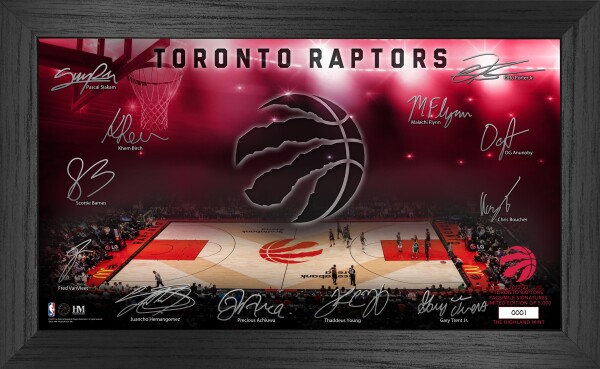 Highland Mint Obraz Toronto Raptors NBA Signature Court 2022
