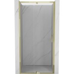 MEXEN - Exo sprchové dveře křídlové 95, transparent, zlatá 819-095-000-50-00