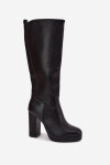 Kozačky na podpatku model 216794 Step in style 41