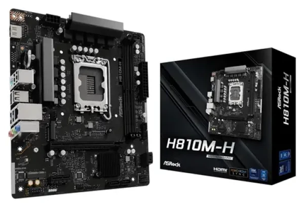 ASRock H810M-H / Základní deska / LGA1851 / Intel H810 / 2x DDR5 / mATX (H810M-H)