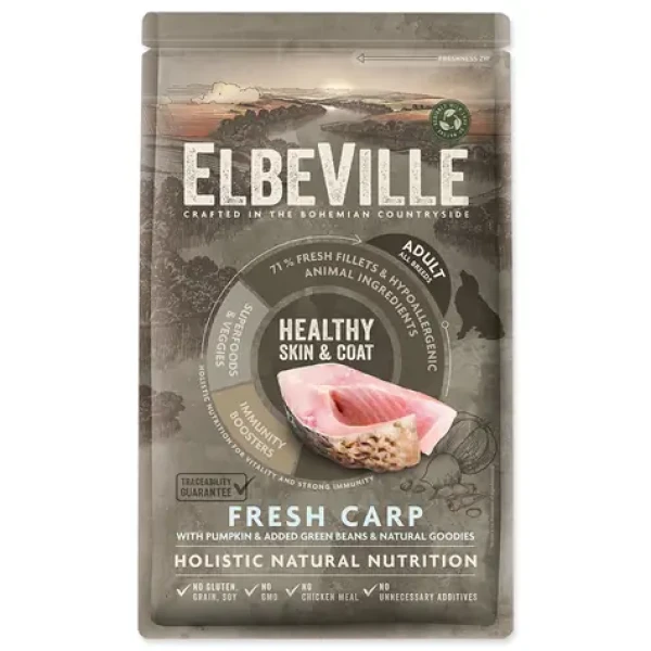 ELBEVILLE Adult All Breeds Healthy Skin and Coat Fresh Carp 1,4kg (94-12492)