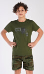 Dětské pyžamo šortky Raw khaki 5 - 6