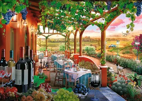 Trefl - Puzzle - Premium Plus Tea Time: Italský vinohrad
