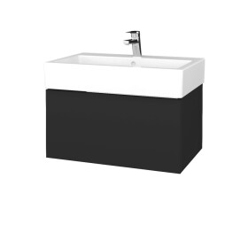 Dřevojas - Koupelnová skříňka VARIANTE SZZ 70 pro umyvadlo Duravit Vero - N03 Graphite / N03 Graphite 263980
