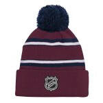 Outerstuff Dětská předškolní zimní čepice Colorado Avalanche NHL 3rd Jersey Jacquard Cuff Pom